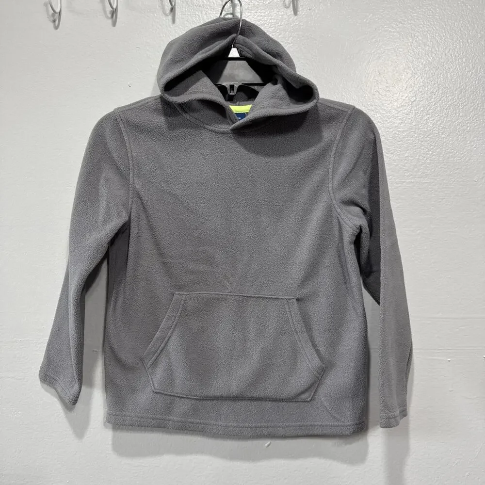 Old Navy Kids Cozy Soft Fleece Pullover Hoodie Unisex Sz M 8 Gray Kangaroo Pocke